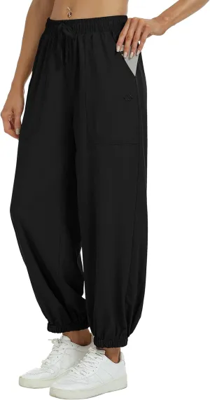 MoFiz Women's Hiking Pants Long Comfy Casual Pants Big Pocket Loose Athletic Pants Quick Dry Outdoor