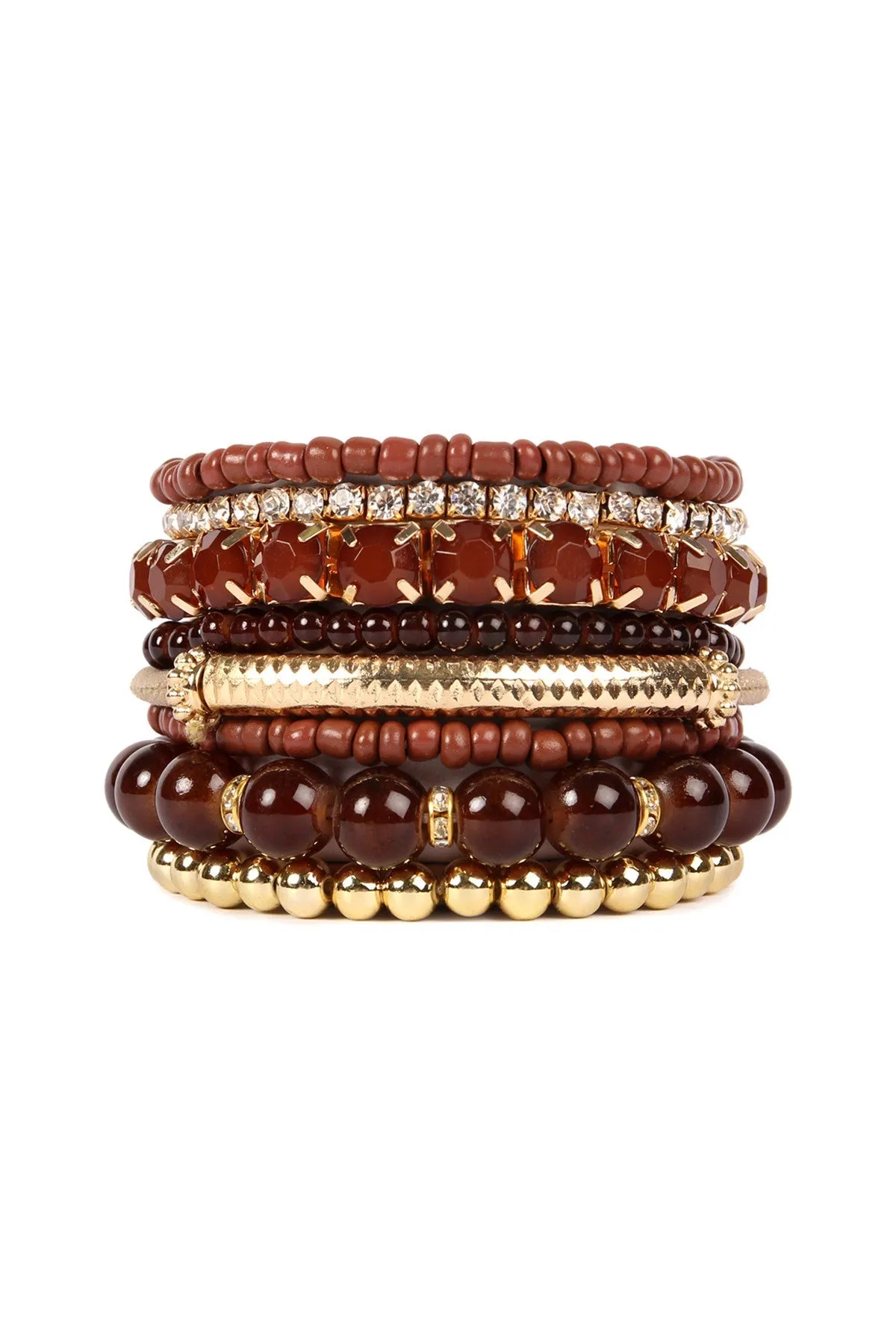 MULTICOLOR STRETCH BRACELET/6PCS