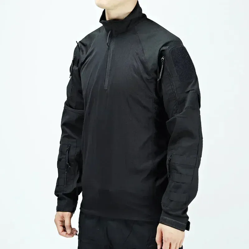 New Tactical Hunting Suit Outdoors Training Durable Breathable Camo Set Waterproof Quick Drying windproof Combat Two Piece Set