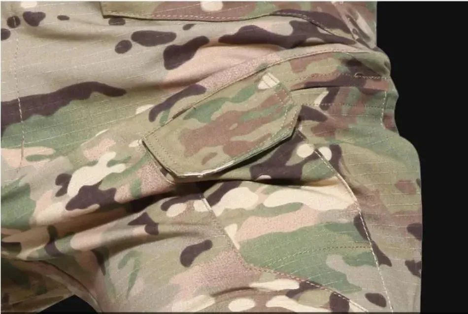 New Tactical Hunting Suit Outdoors Training Durable Breathable Camo Set Waterproof Quick Drying windproof Combat Two Piece Set