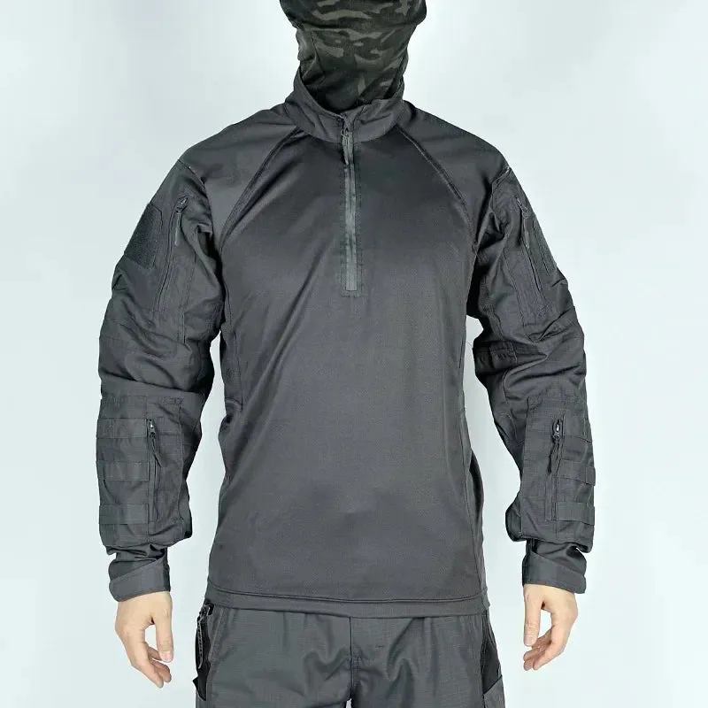New Tactical Hunting Suit Outdoors Training Durable Breathable Camo Set Waterproof Quick Drying windproof Combat Two Piece Set