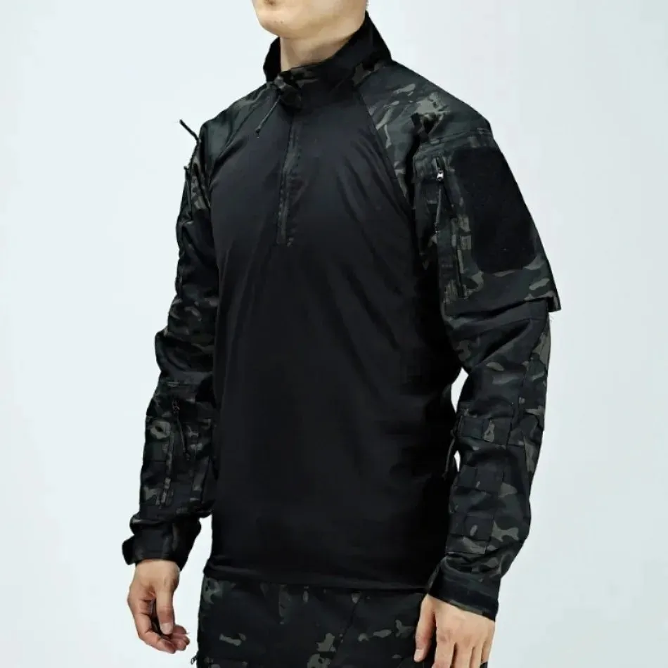 New Tactical Hunting Suit Outdoors Training Durable Breathable Camo Set Waterproof Quick Drying windproof Combat Two Piece Set