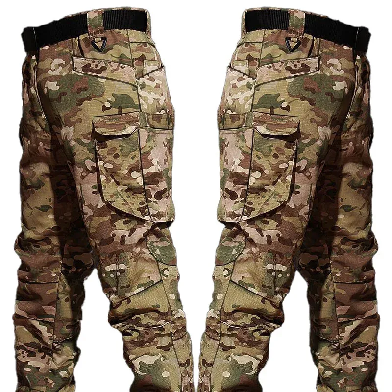 New Tactical Hunting Suit Outdoors Training Durable Breathable Camo Set Waterproof Quick Drying windproof Combat Two Piece Set