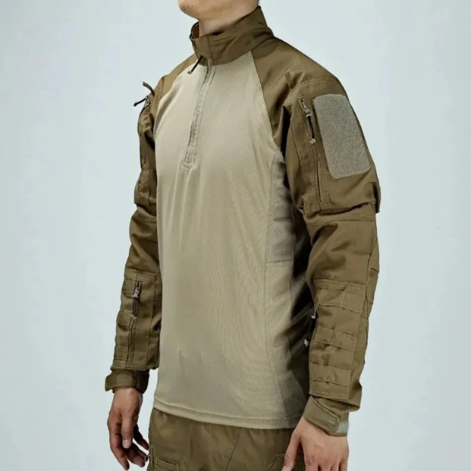 New Tactical Hunting Suit Outdoors Training Durable Breathable Camo Set Waterproof Quick Drying windproof Combat Two Piece Set