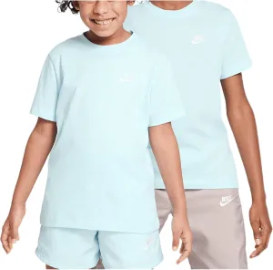 Nike Sportswear Big Kids' T-Shirt (FZ5177-474, Glacier Blue)