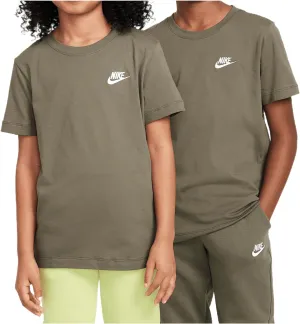 Nike Sportswear Big Kids' T-Shirt (Medium Olive, FZ5177-222)