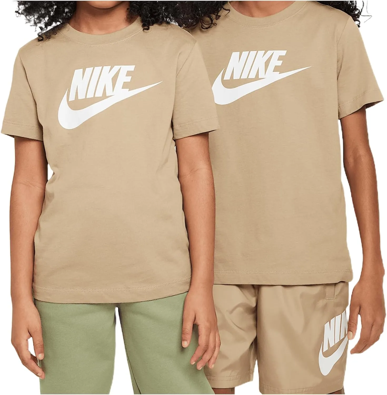 Nike Sportswear Big Kids' T-Shirt (Parachute Beige, FZ5178-297)