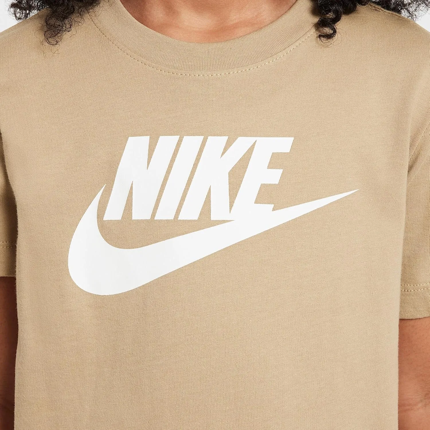 Nike Sportswear Big Kids' T-Shirt (Parachute Beige, FZ5178-297)