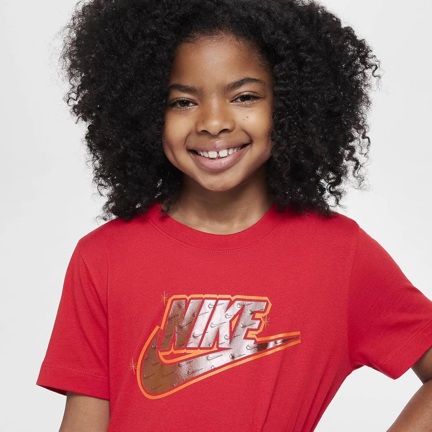 Nike Sportswear Big Kids' T-Shirt (University Red, HF5999-657)