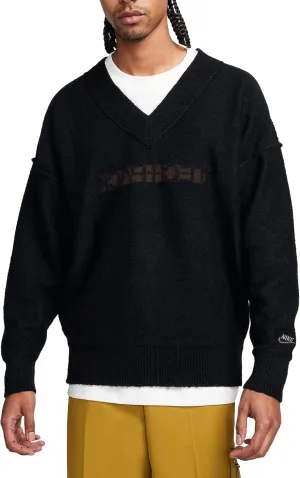 Nike Sportswear Tech Pack Men's Knit Sweater (US, Alpha, X-Large, Regular, Regular, Black 010)