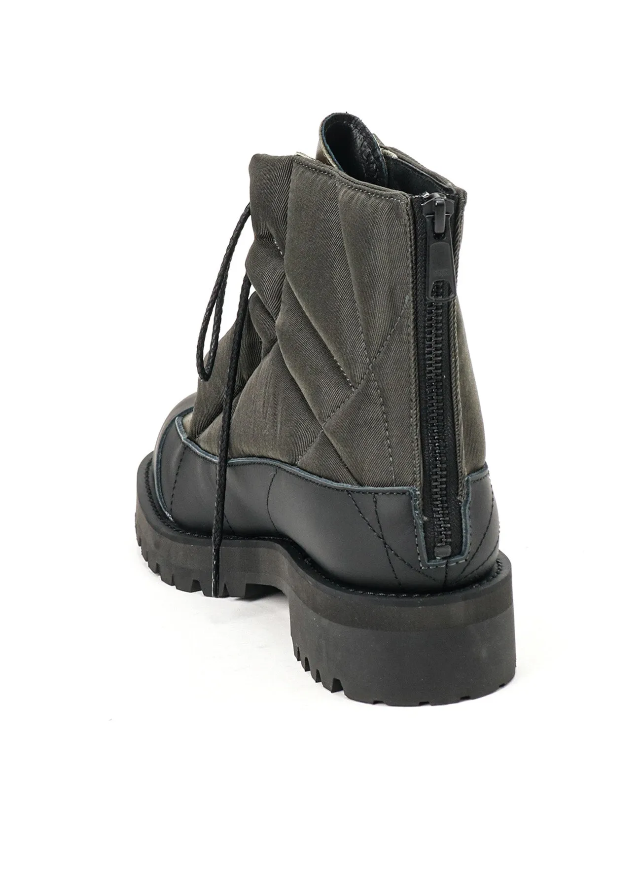 NY TWILLSOFT LEATHER SHORT PADDED BOOTS