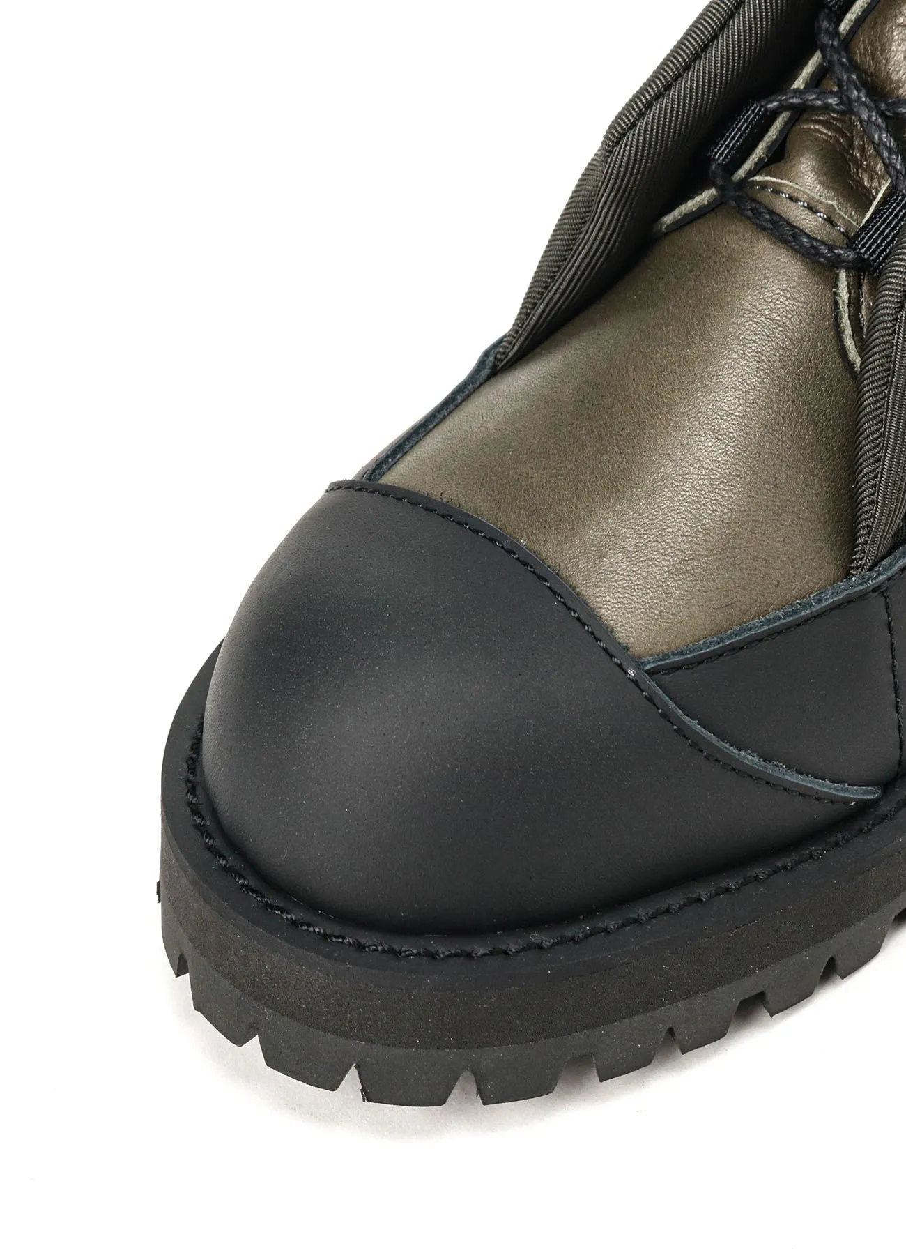 NY TWILLSOFT LEATHER SHORT PADDED BOOTS