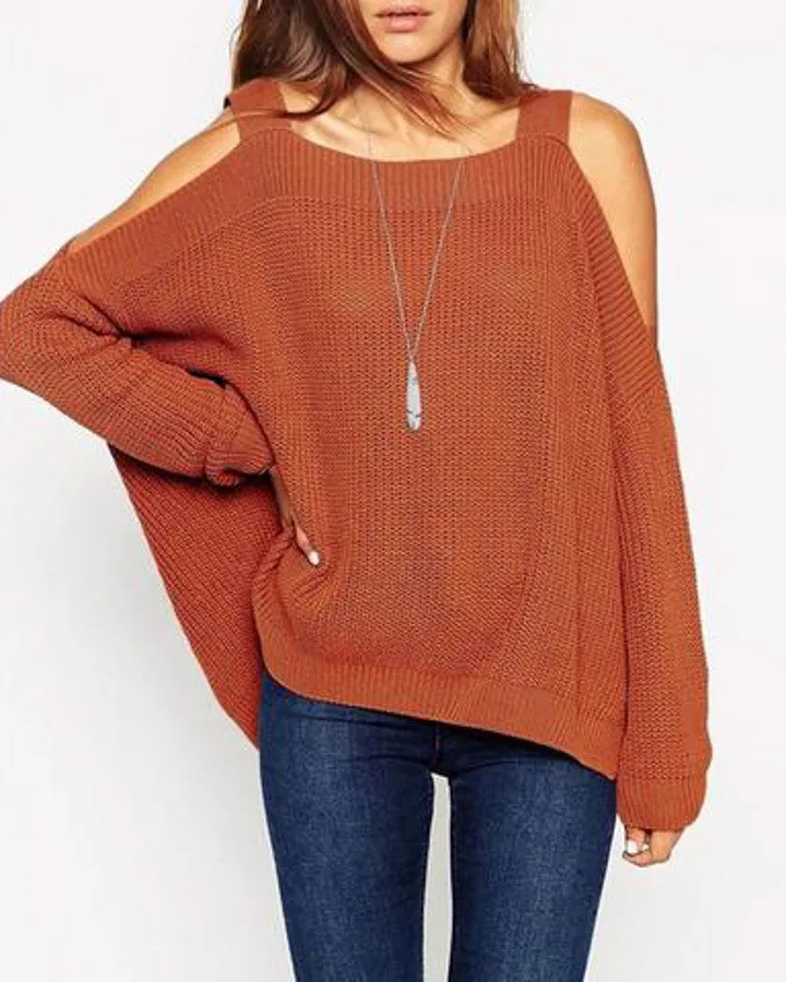 Off The Shoulder Knit Sweater