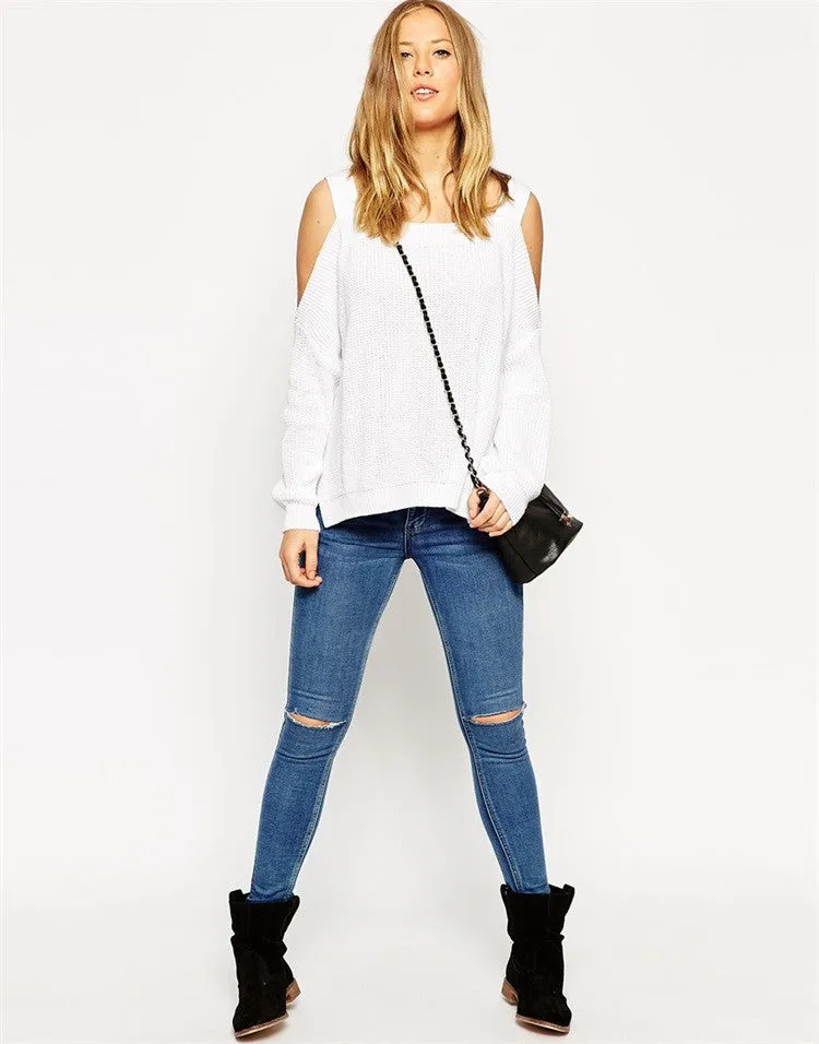 Off The Shoulder Knit Sweater