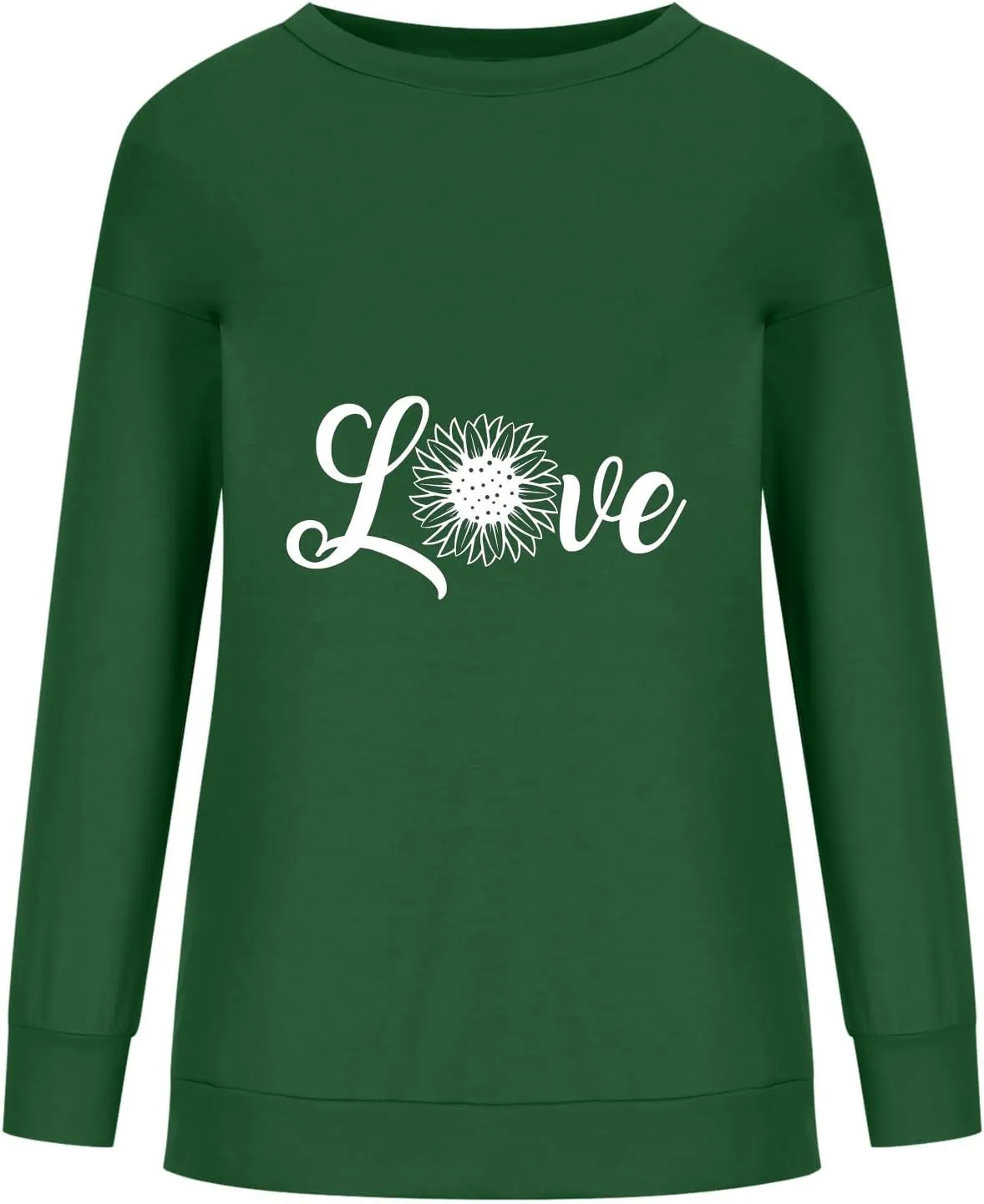 Oversized Sweatshirt for Women Letter Print Graphic Hoodies Solid Basic Tshirts Blouse 2023 Fall Pullover Tops