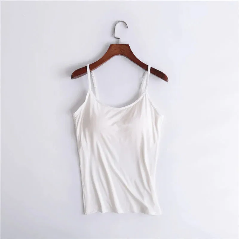 Padded Bra Spaghetti Top