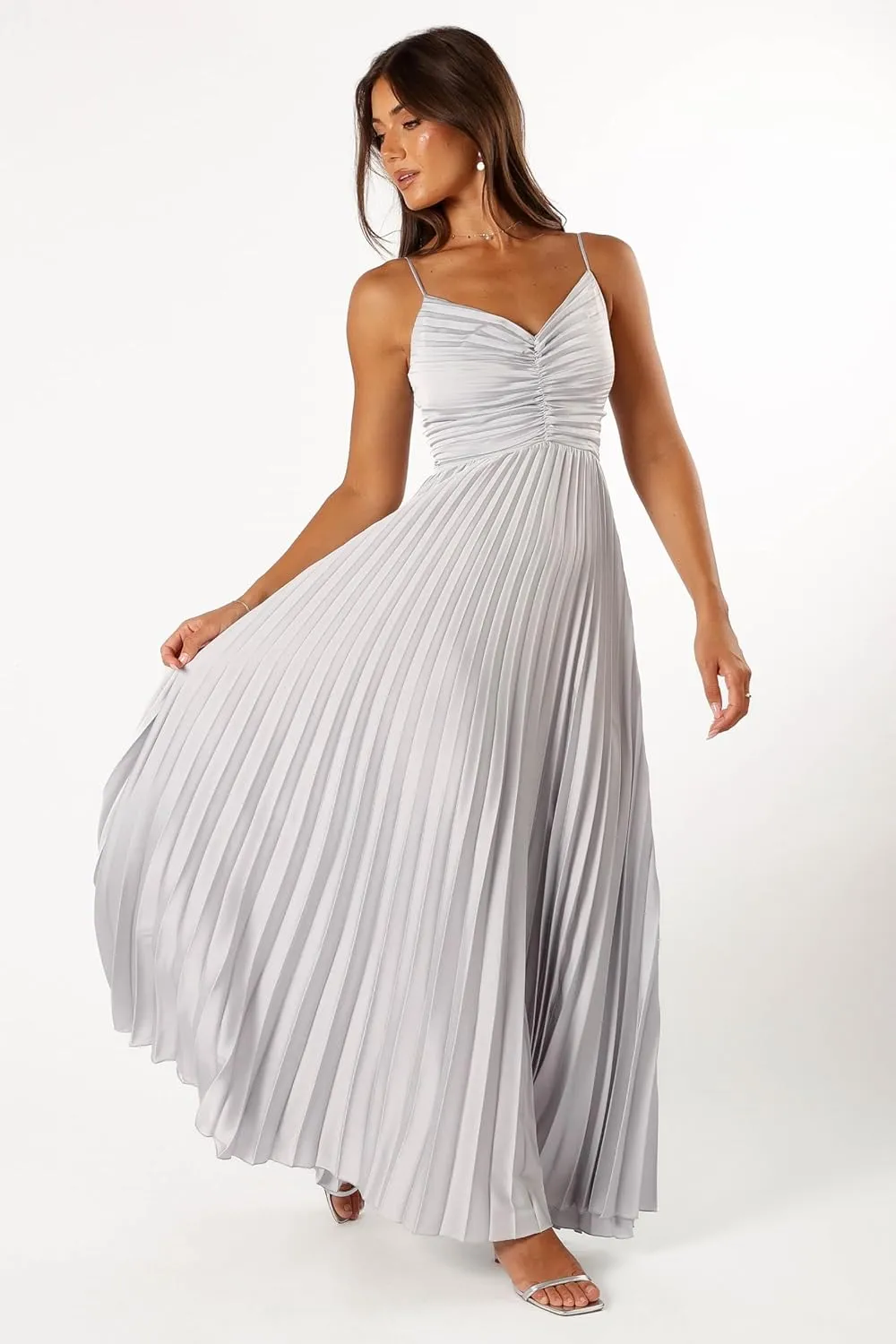 Petal & Pup Women's Naira Pleated Maxi Dress
