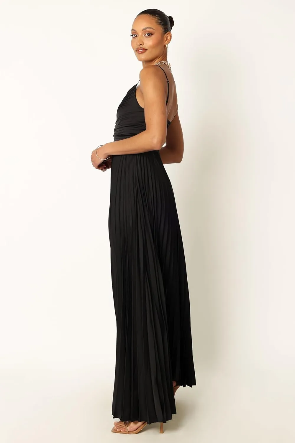 Petal & Pup Women's Naira Pleated Maxi Dress