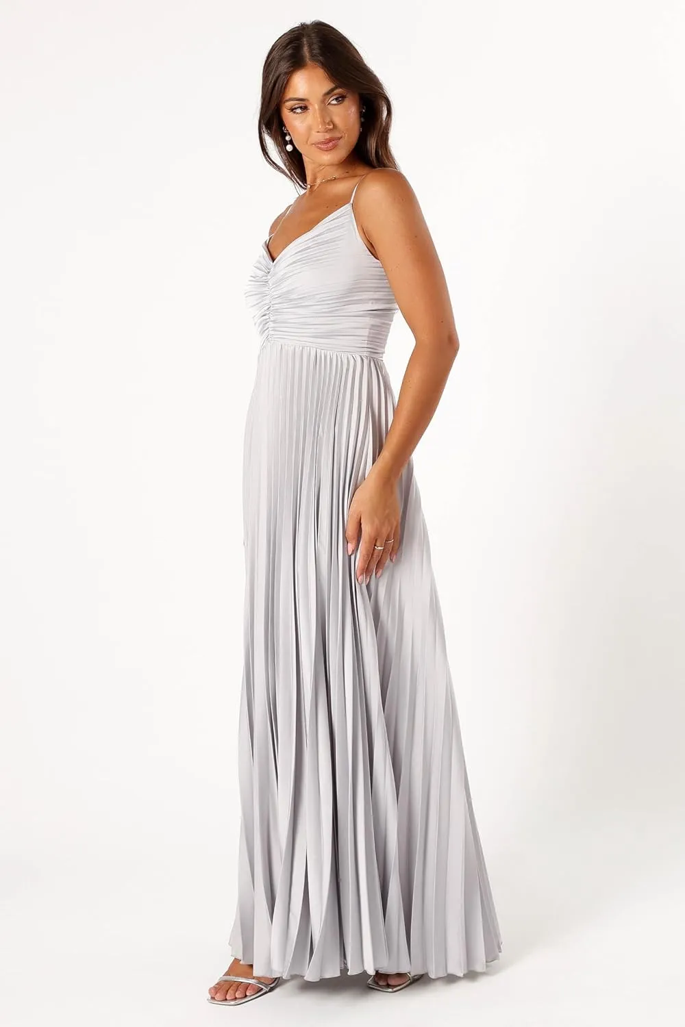 Petal & Pup Women's Naira Pleated Maxi Dress