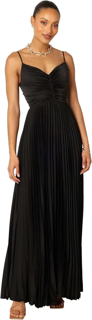Petal & Pup Women's Naira Pleated Maxi Dress