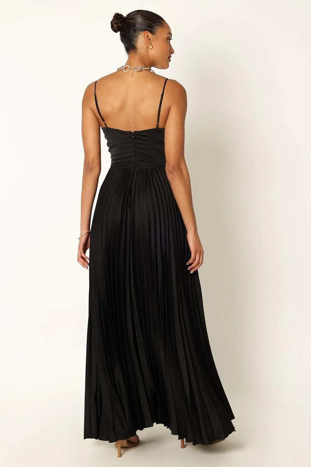 Petal & Pup Women's Naira Pleated Maxi Dress