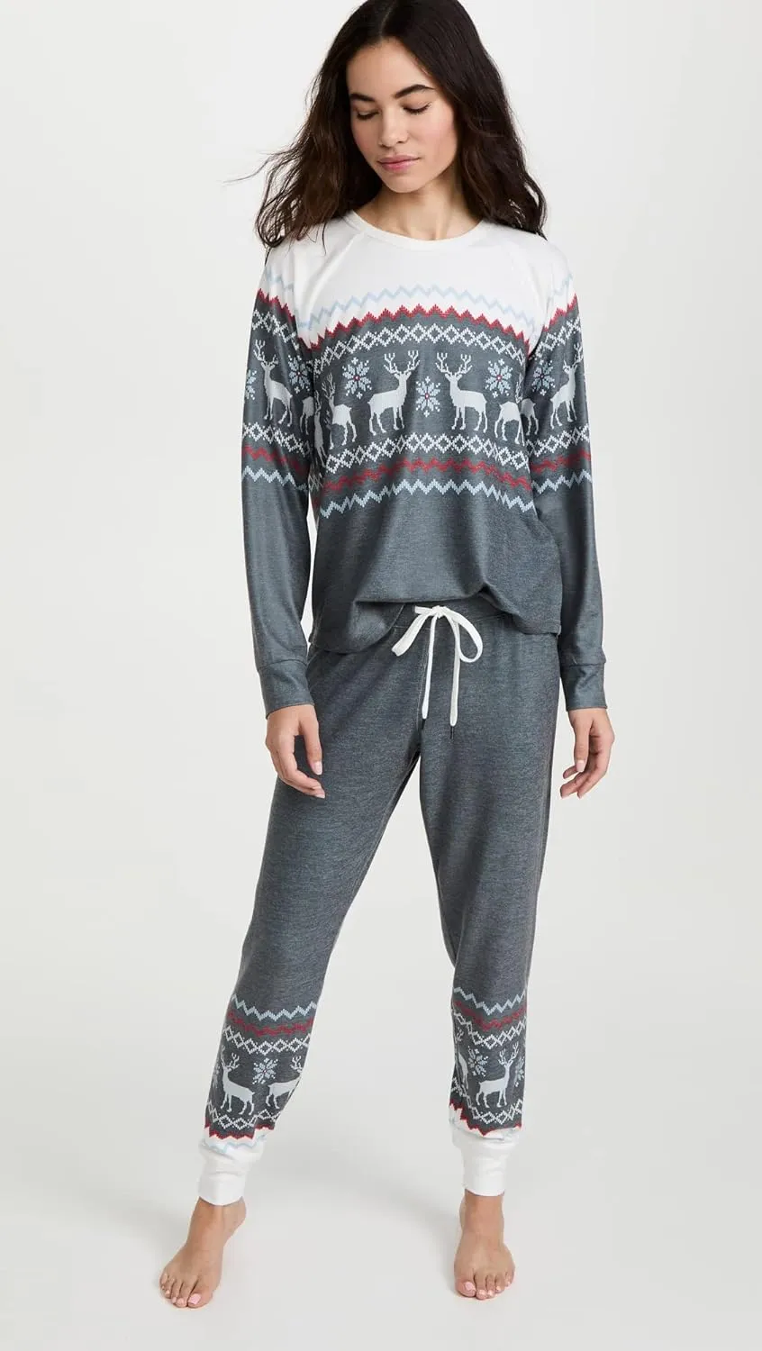 PJ Salvage Women's Loungewear Family Fairisle Jammie Pant