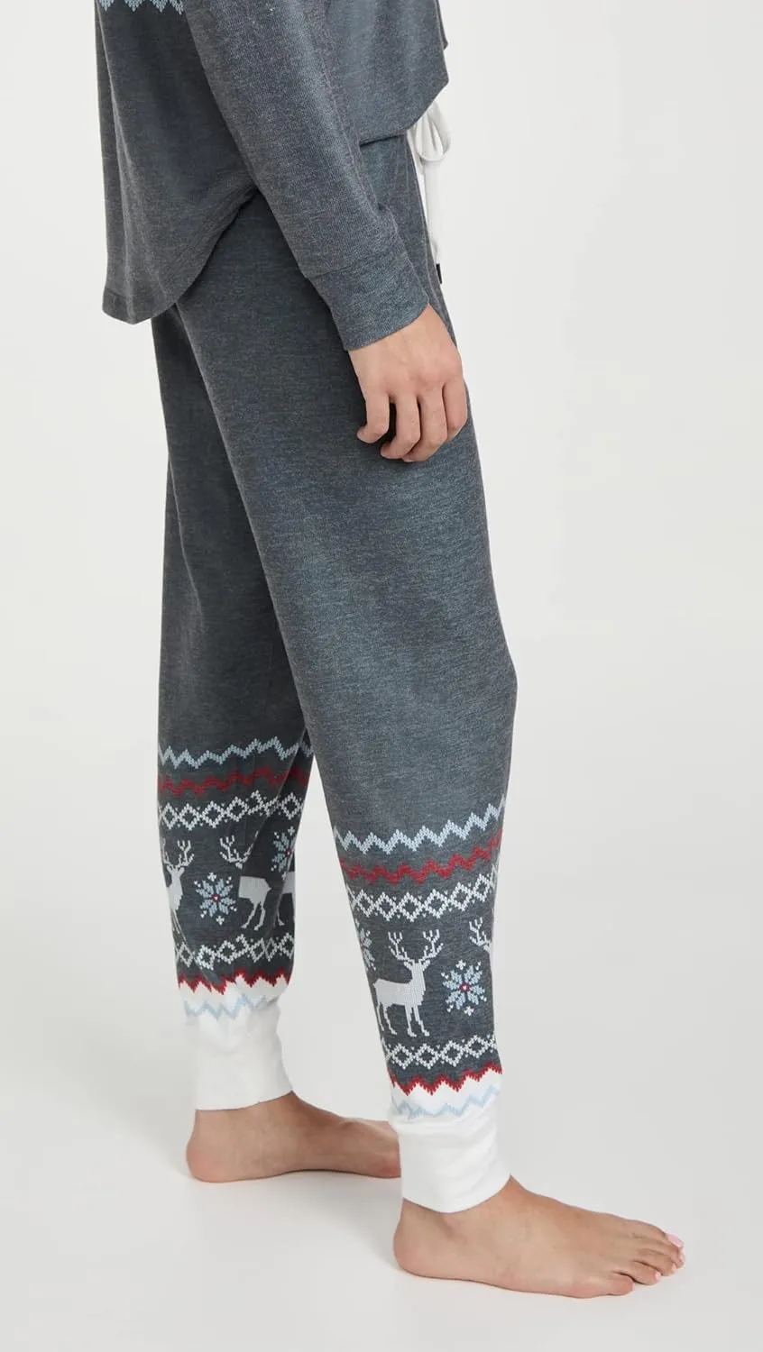 PJ Salvage Women's Loungewear Family Fairisle Jammie Pant