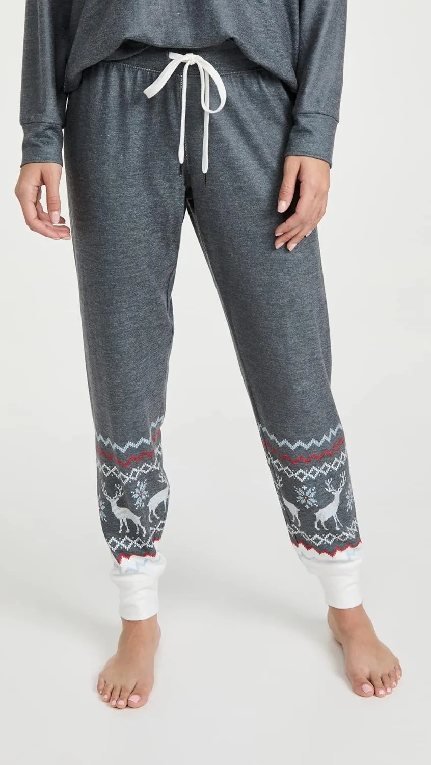 PJ Salvage Women's Loungewear Family Fairisle Jammie Pant