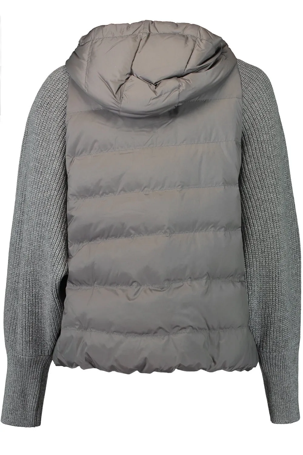 Ribbed Sleeve Padded Vest