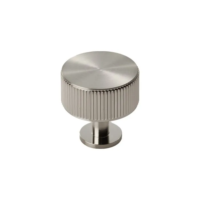 Round Lined Cabinet Knob