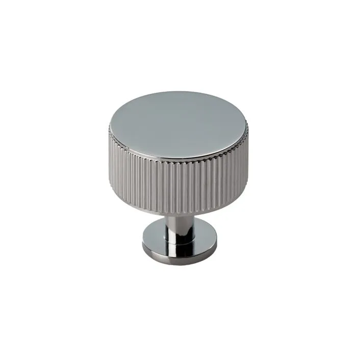 Round Lined Cabinet Knob