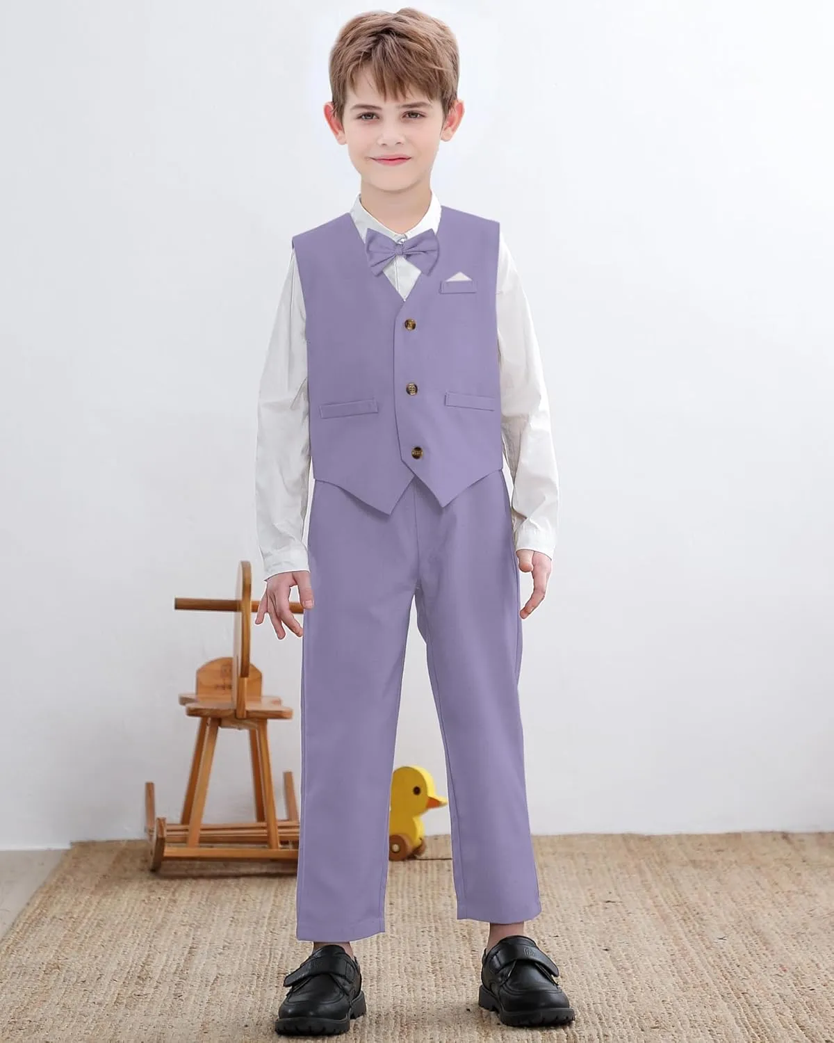 SANGTREE Baby Boys Toddler Gentleman Kids Formal Outfits Long Sleeve Suit Clothing Set 3 Months - 9 Years