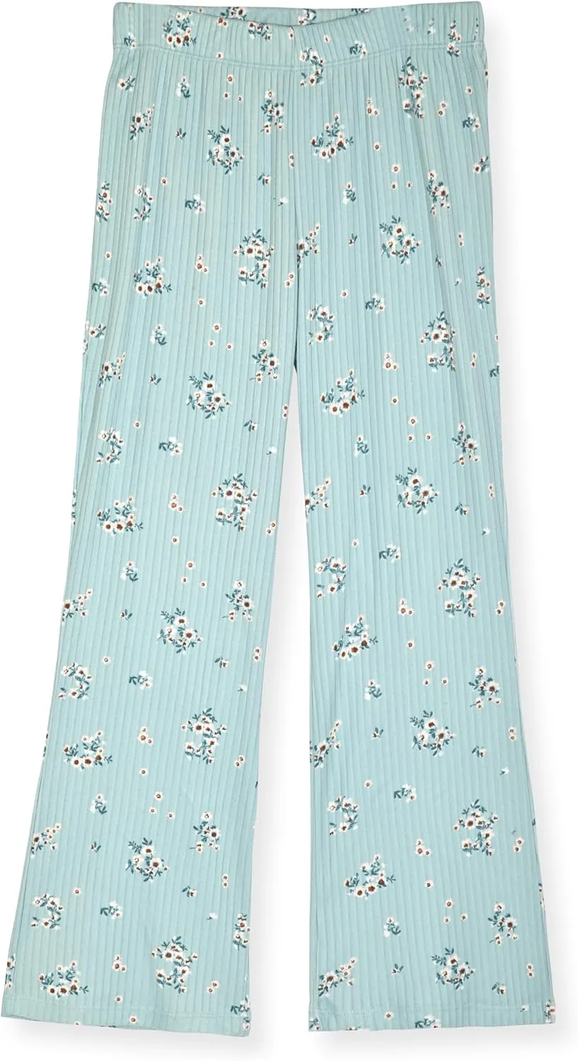 Sleep On It Girls Pajama Set for Kids Hacci Sleep Shirt and Pajama Bottoms for Girls