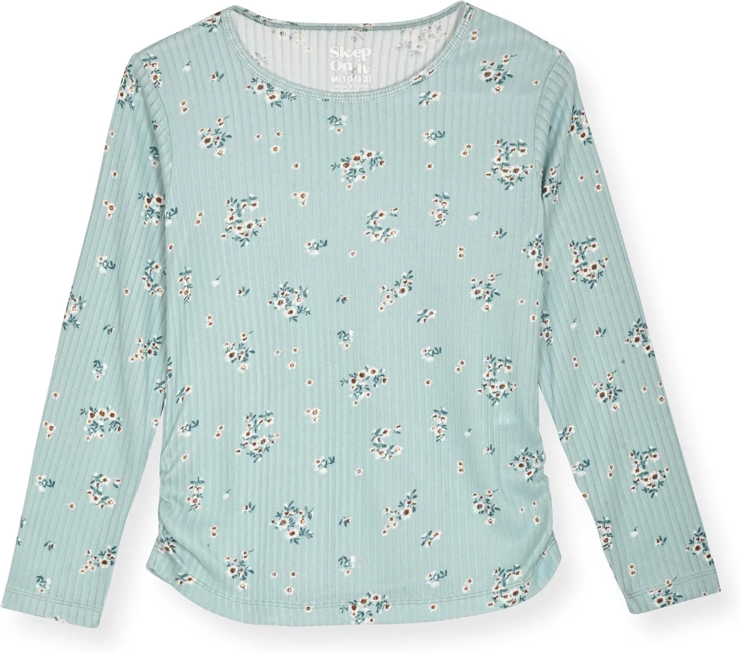 Sleep On It Girls Pajama Set for Kids Hacci Sleep Shirt and Pajama Bottoms for Girls