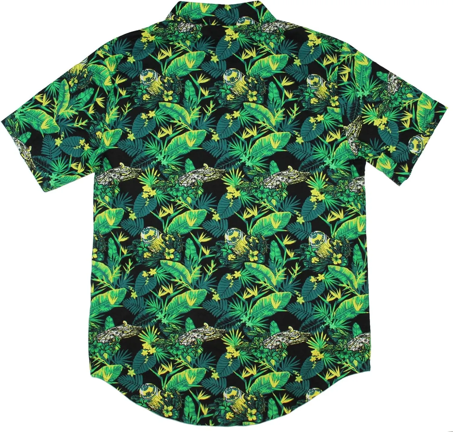Star Wars Men's Millennium Falcon and R2-D2 Tropical Hawaiian Shirt