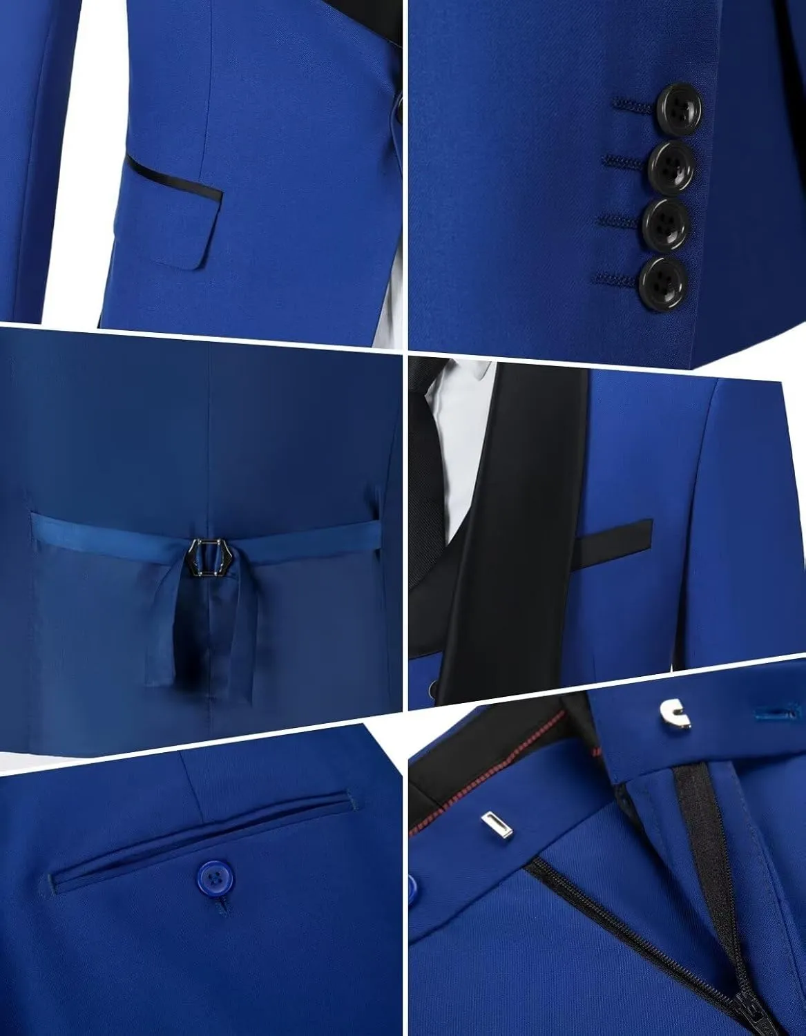 Suits for Men 3 Piece Mens Suit Slim fit Suit Blazer Jacket Vest Pants Set Prom Tuxedo for Men
