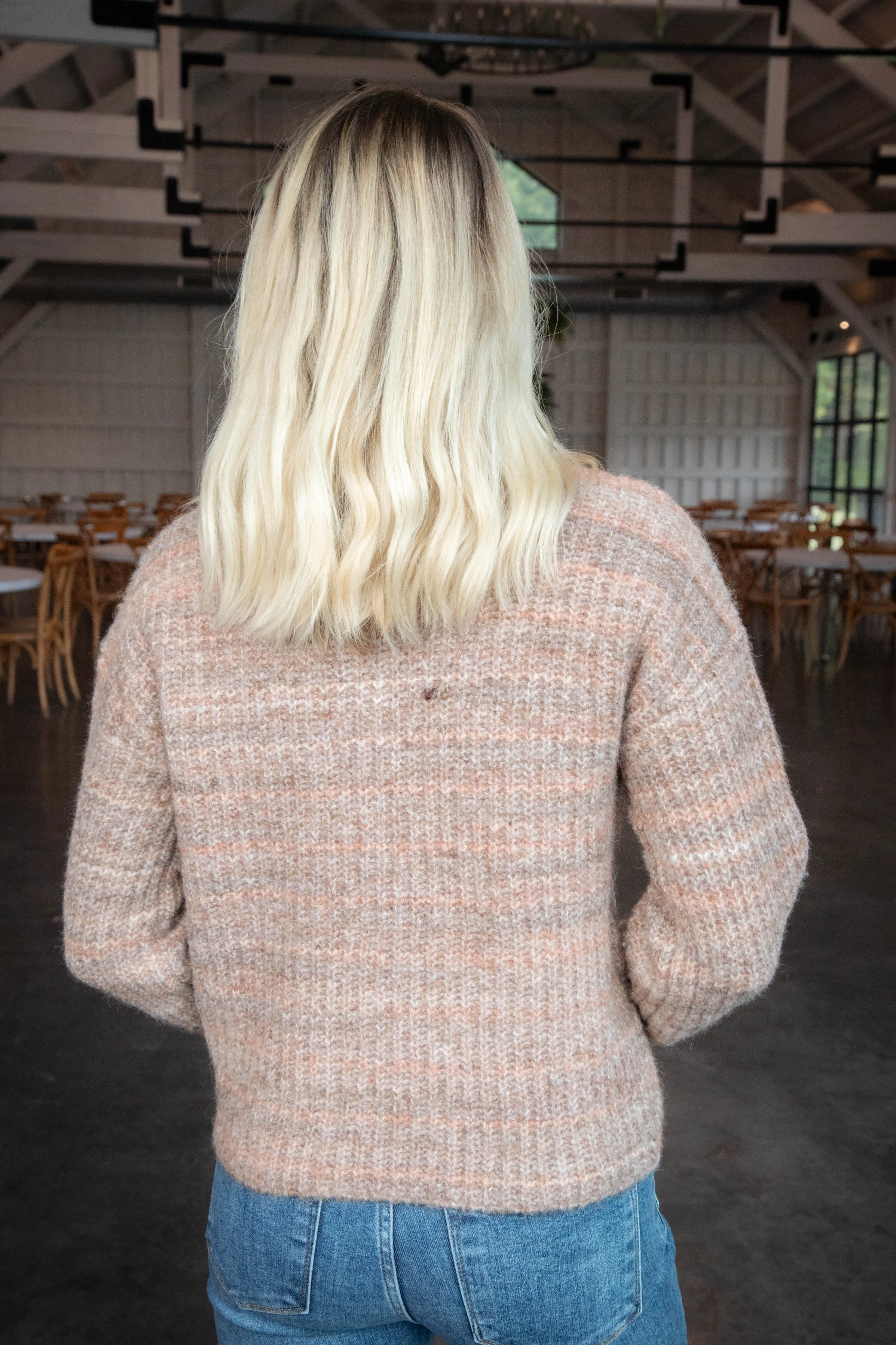 Syla Crew Neck Pullover Sweater, Soft Brown | RD Style