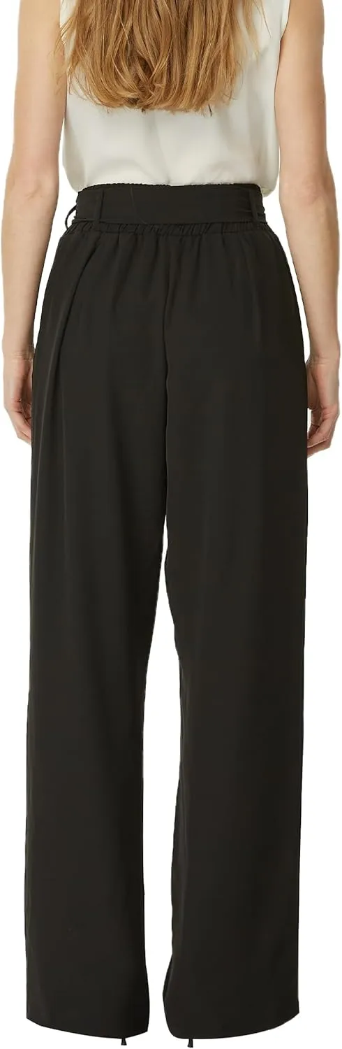 Tall Women's 32"/34" Inseam Wide Leg Dress Pants High Waist Loose Fit Casual Pants