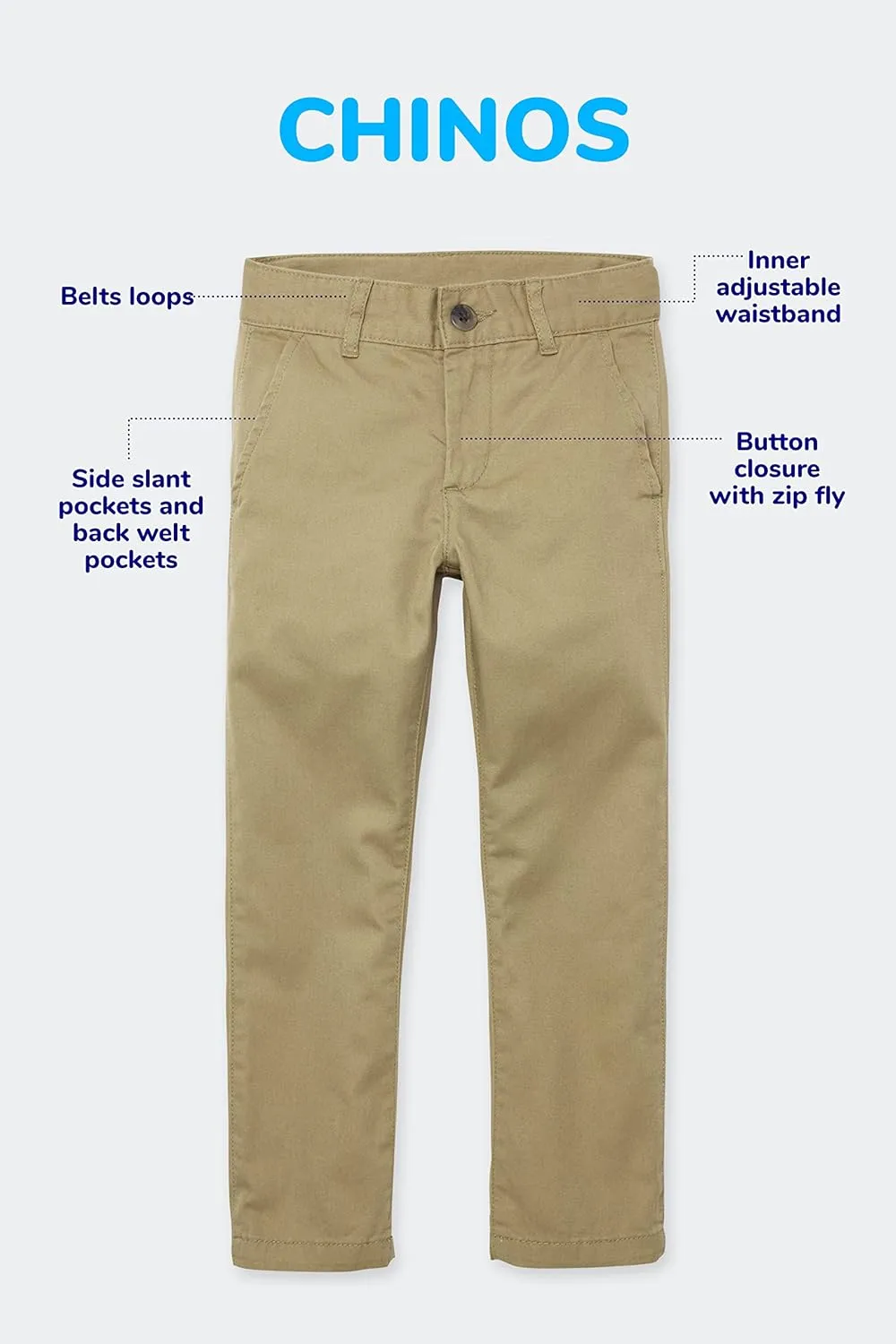 The Children's Place Baby Girls' and Toddler Skinny Chino Pants