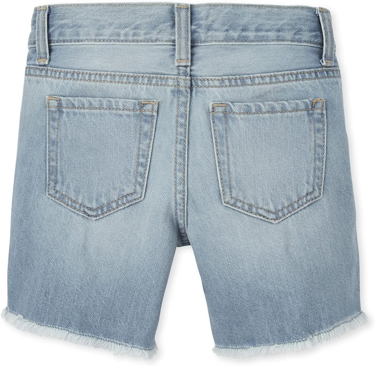 The Children's Place girls Distressed Denim Midi Short