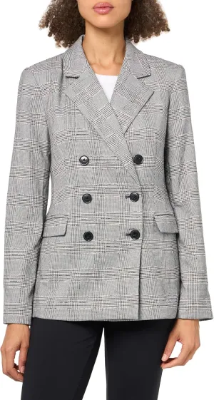 Tommy Hilfiger Women's Blazer Double Breasted Glenn Plaid Sportswear Pants