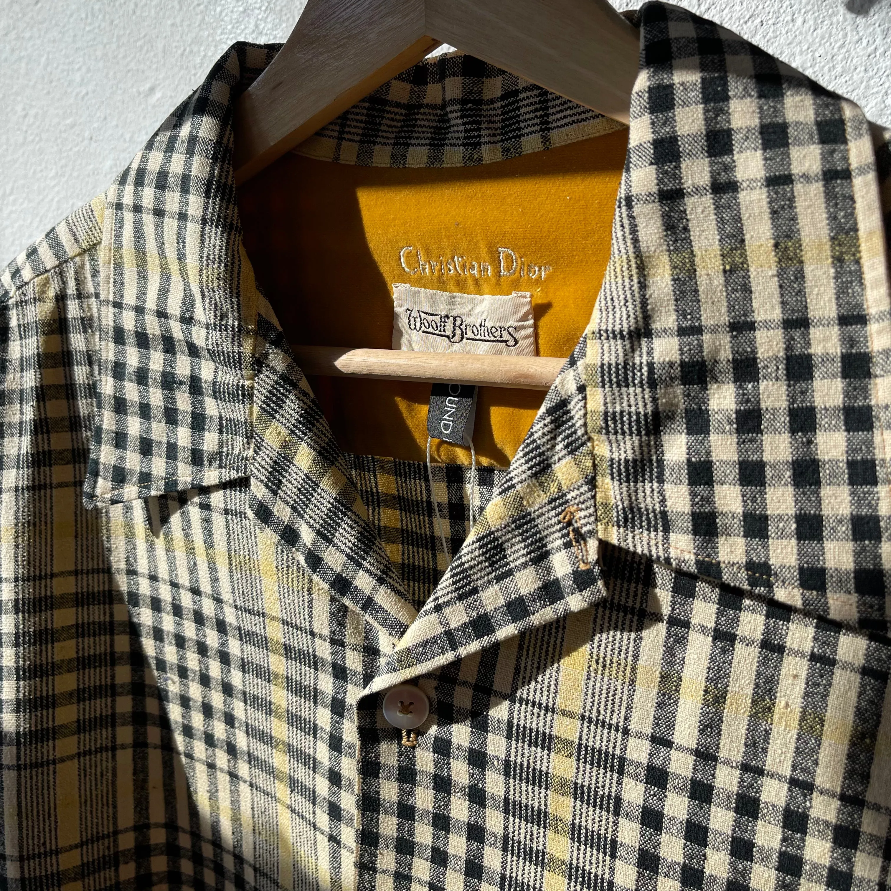 Vintage Christian Dior Woolf Brothers 60s Button-Up