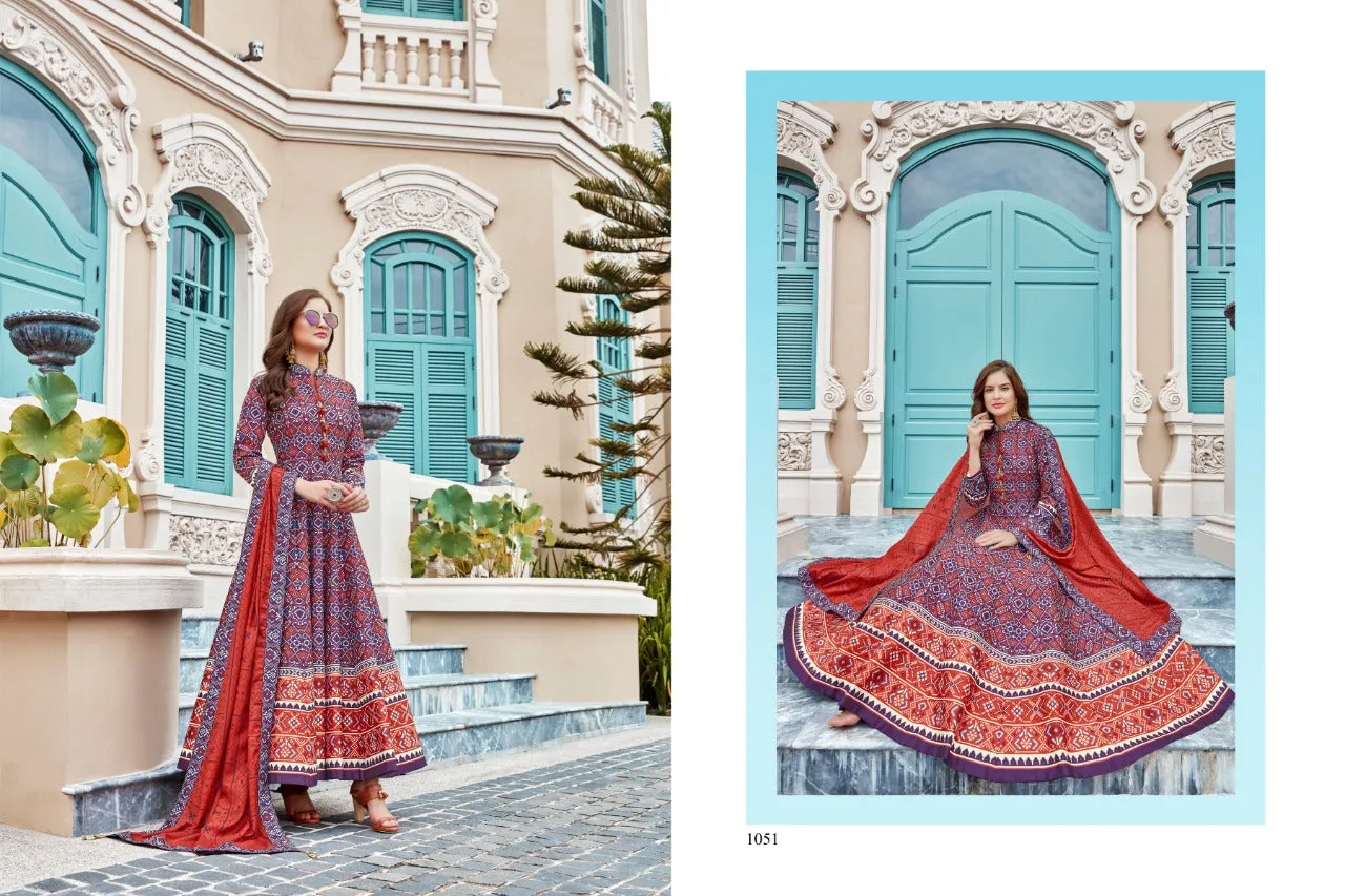 Virasat Vol 11 Party Wear Silk Fancy Stylish Designer Kurtis Collection