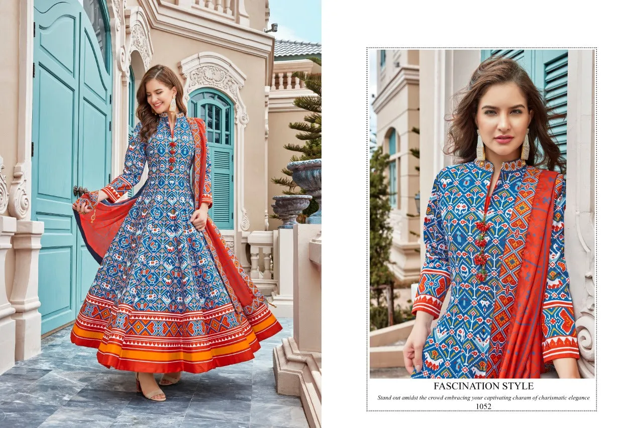 Virasat Vol 11 Party Wear Silk Fancy Stylish Designer Kurtis Collection