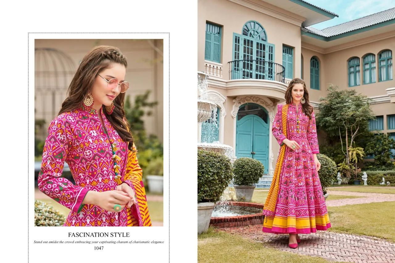 Virasat Vol 11 Party Wear Silk Fancy Stylish Designer Kurtis Collection
