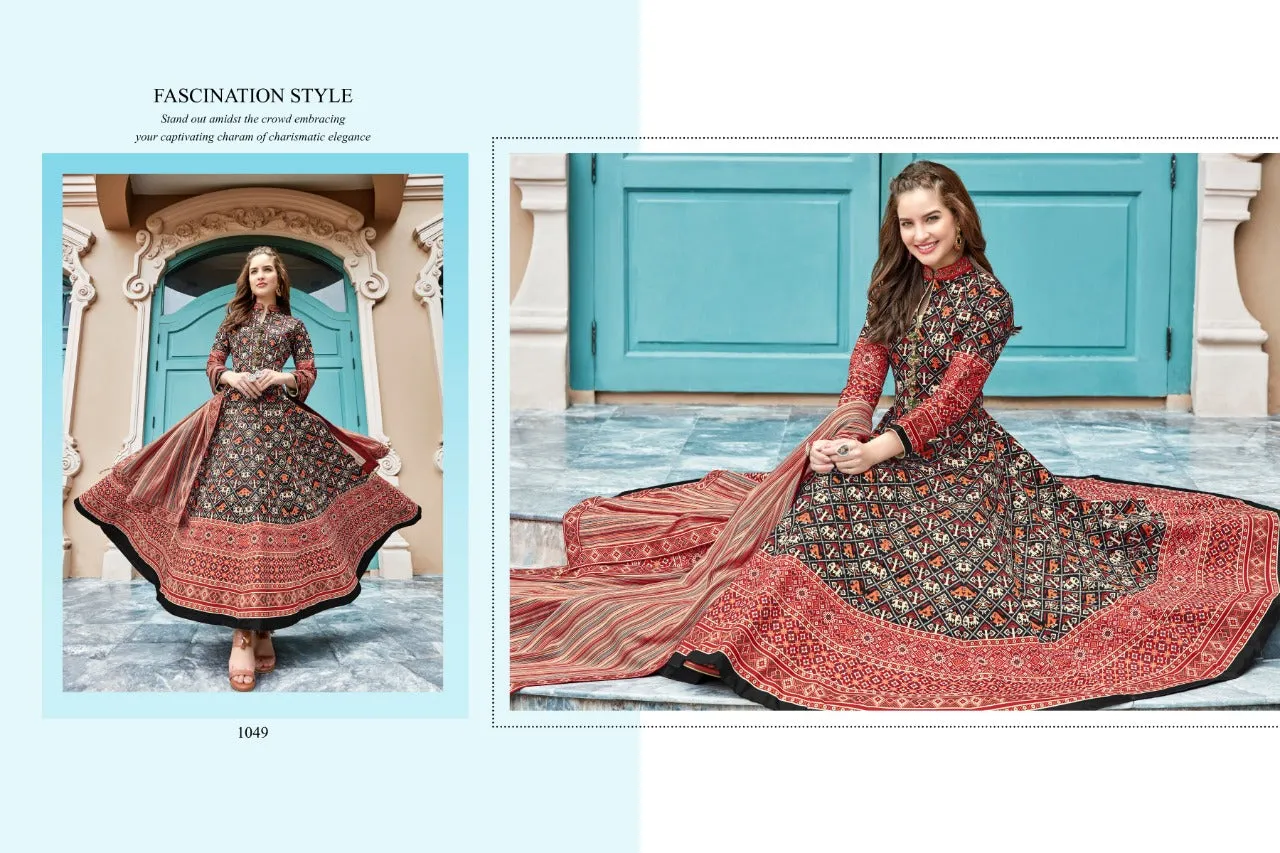 Virasat Vol 11 Party Wear Silk Fancy Stylish Designer Kurtis Collection