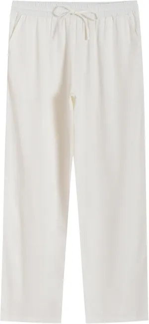 Weintee Women's Tall Linen Pants Long 34 Inch Inseam Wide Leg
