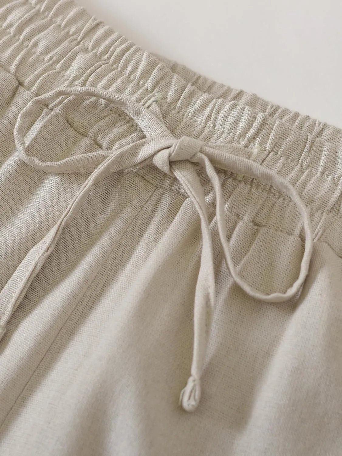 Weintee Women's Tall Linen Pants Long 34 Inch Inseam Wide Leg