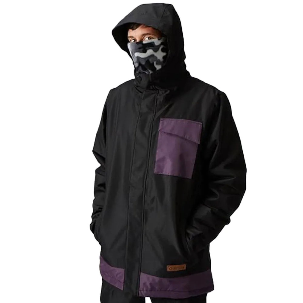 West Beach Pipeline Snowboard Ski Jacket - Black