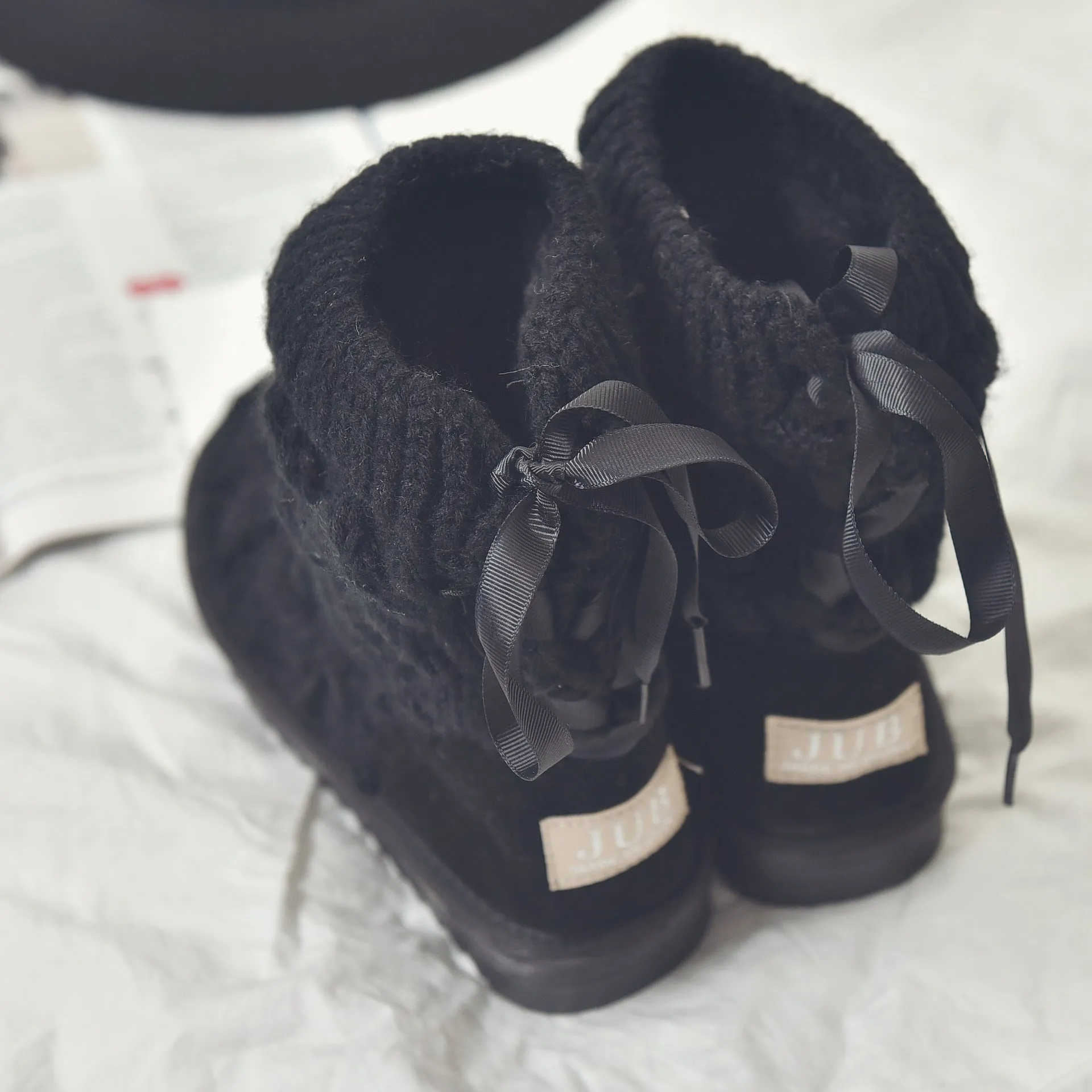 Winter Stylish Woolen Knitting High Boots
